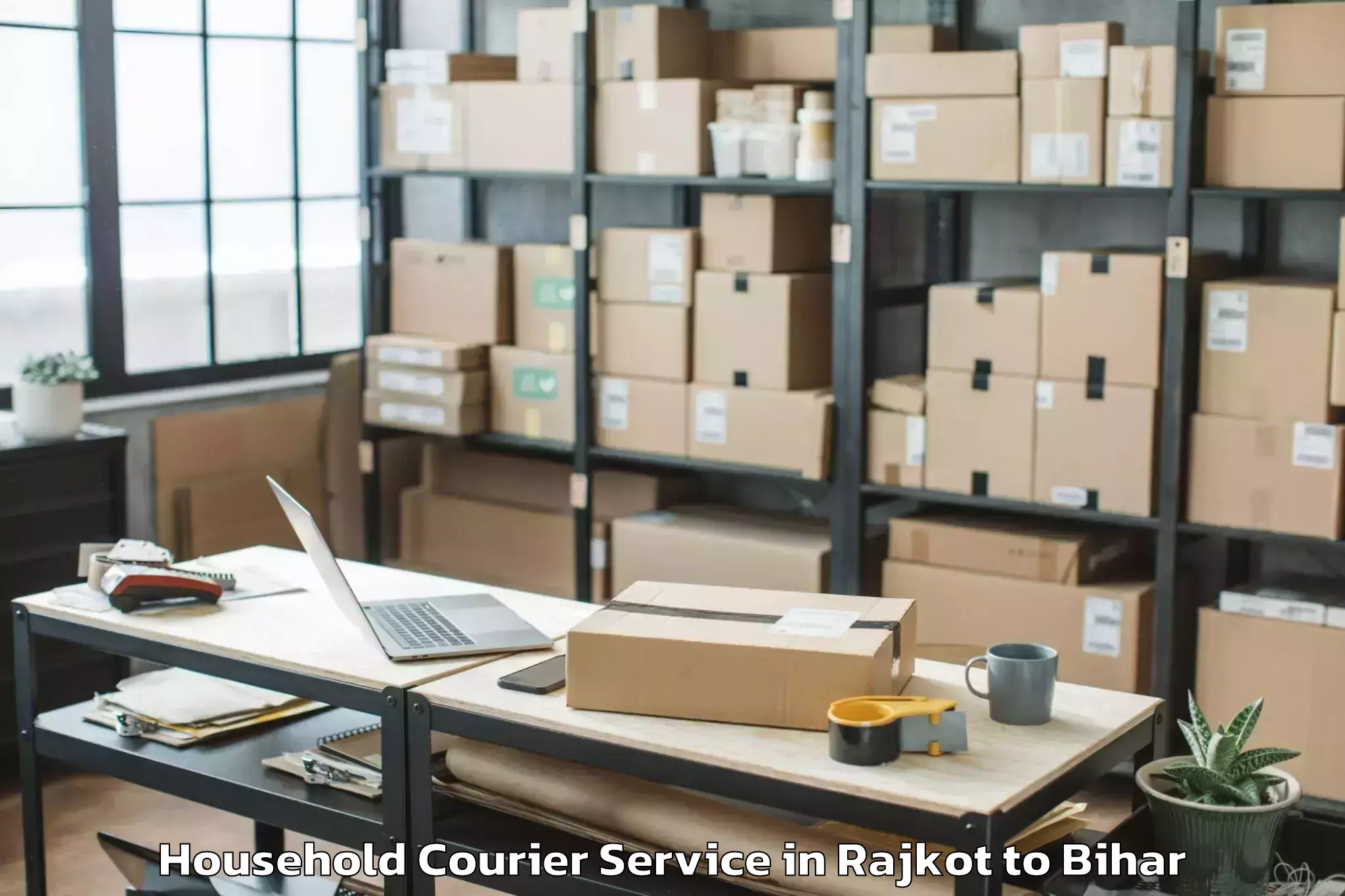 Reliable Rajkot to Jamalpur Household Courier